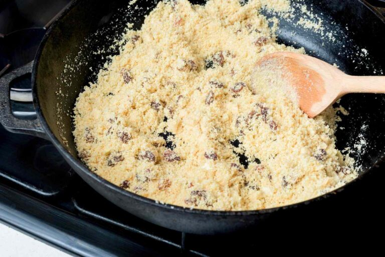 Adding semolina to nuts