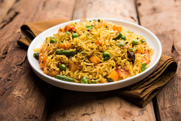 Veg pulao rice image